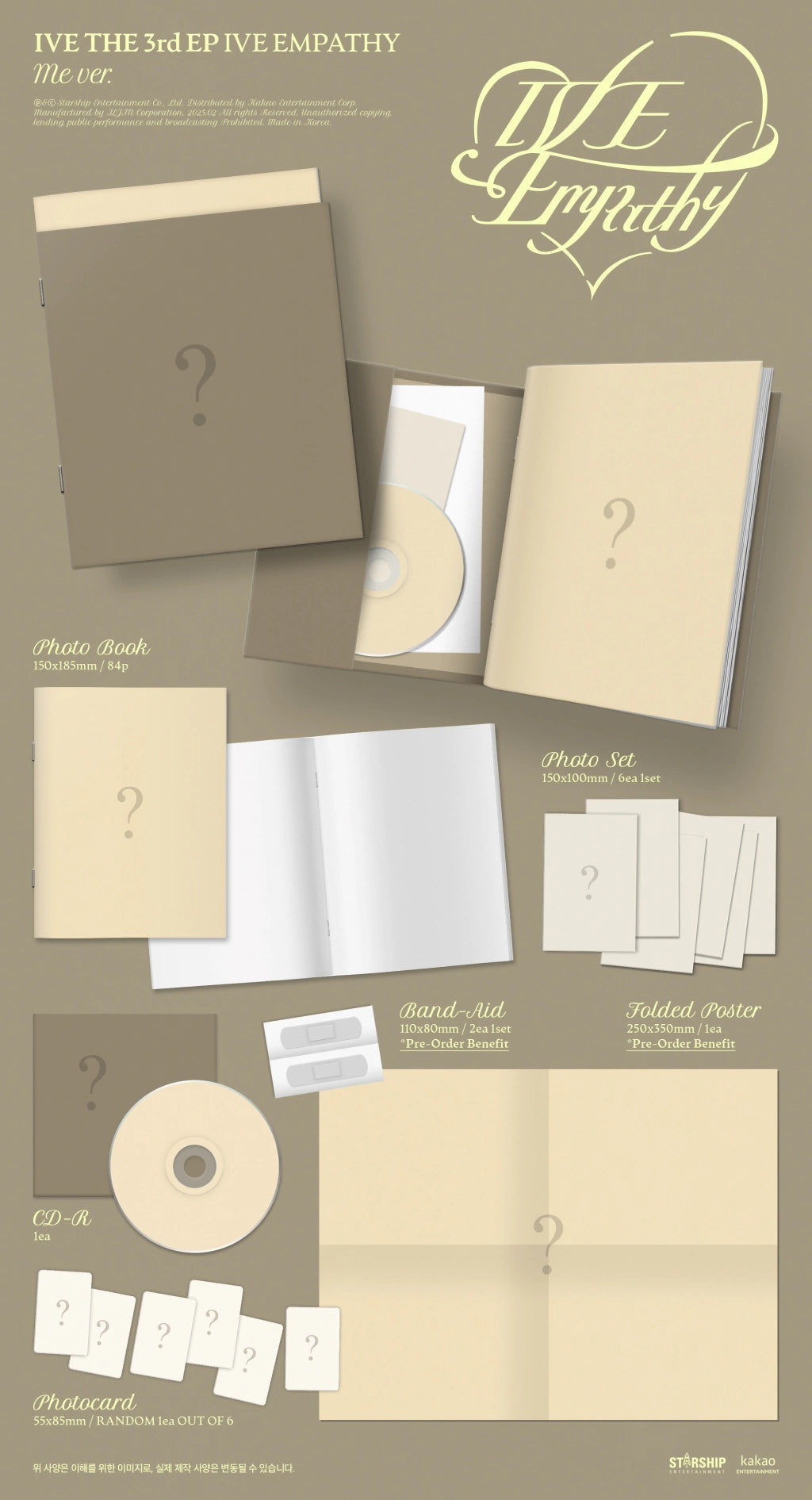 IVE 3rd EP Album IVE EMPATHY PREVENTA