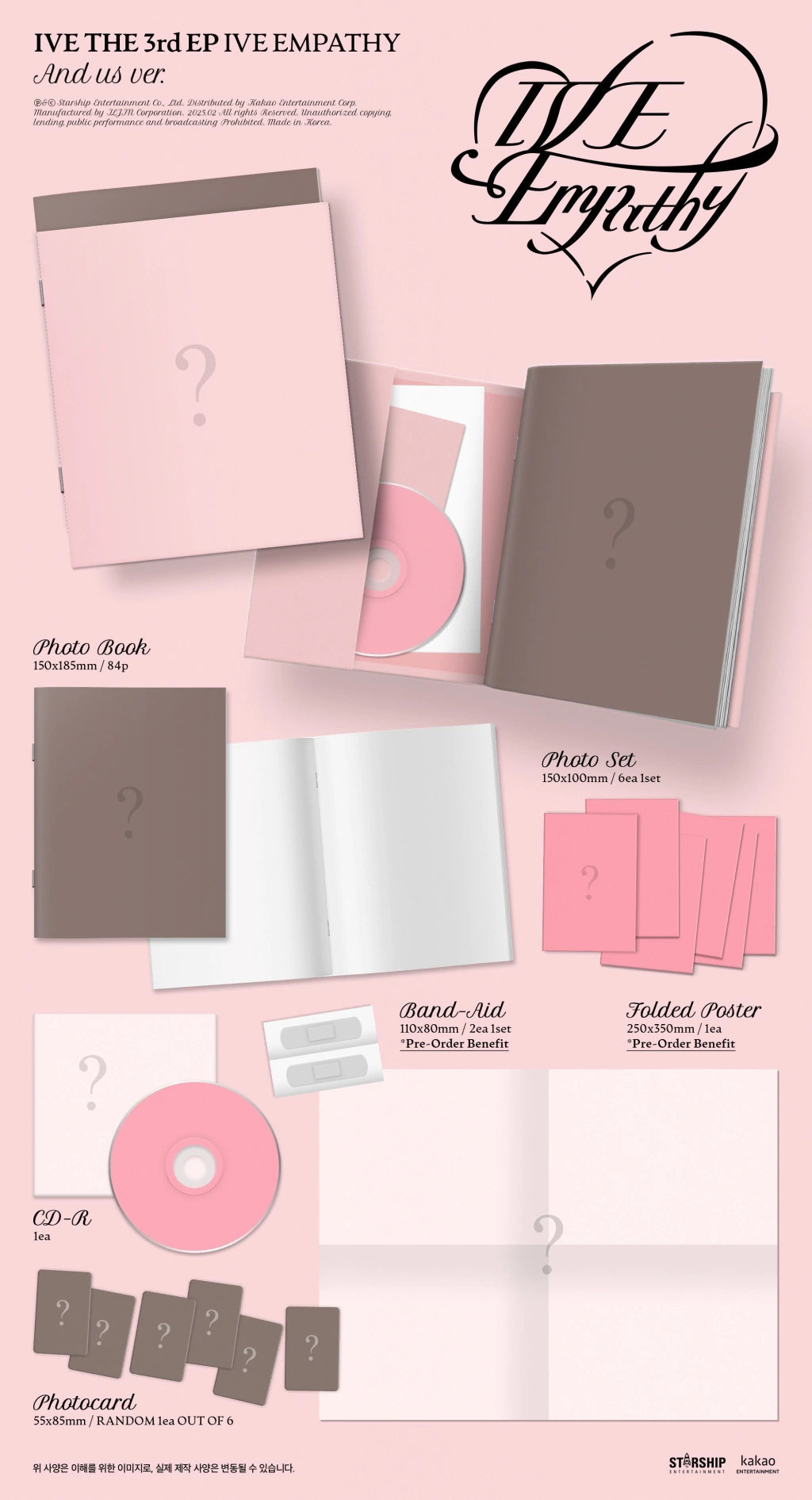 IVE 3rd EP Album IVE EMPATHY PREVENTA