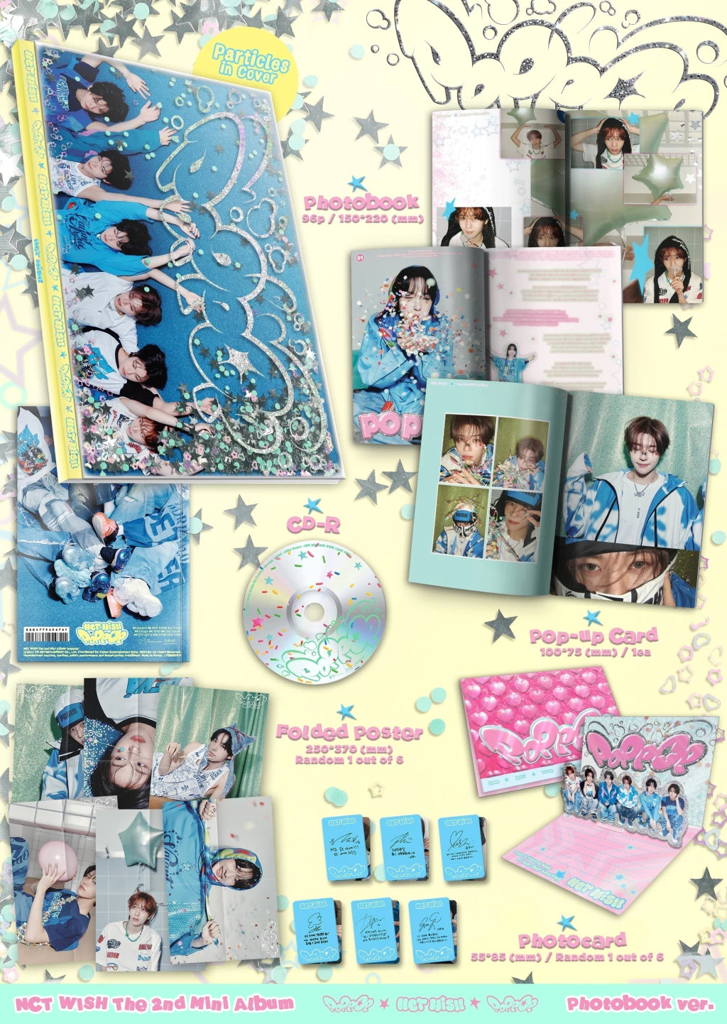 NCT Wish 2nd Mini album poppop Photobook Ver. PREVENTA