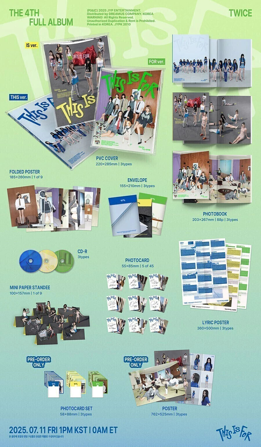 TWICE 4th Full Album This is For PREVENTA