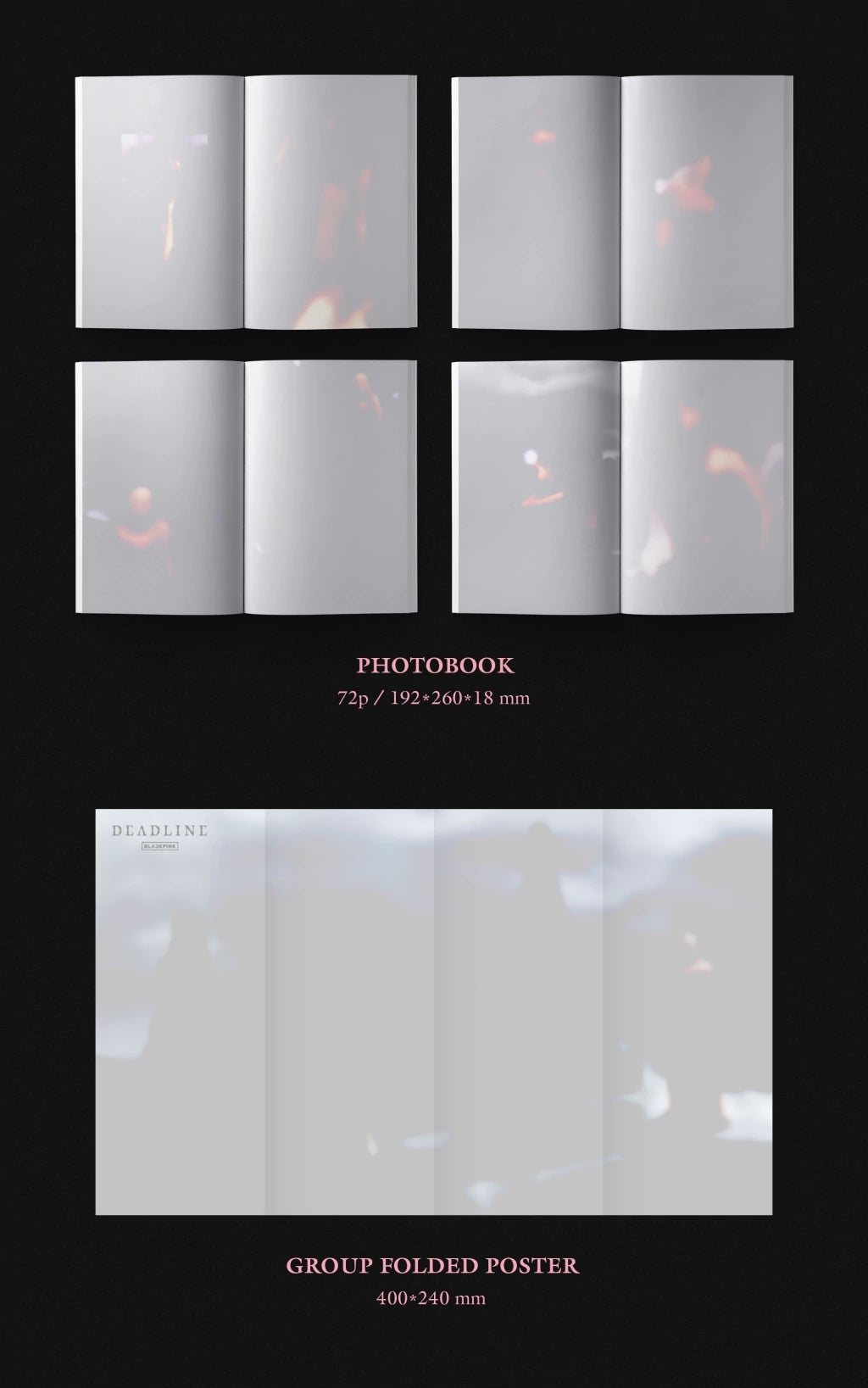 Blackpink 3rd Mini Album DEADLINE Black / Pink Ver. con Beneficio de YG Select PREVENTA