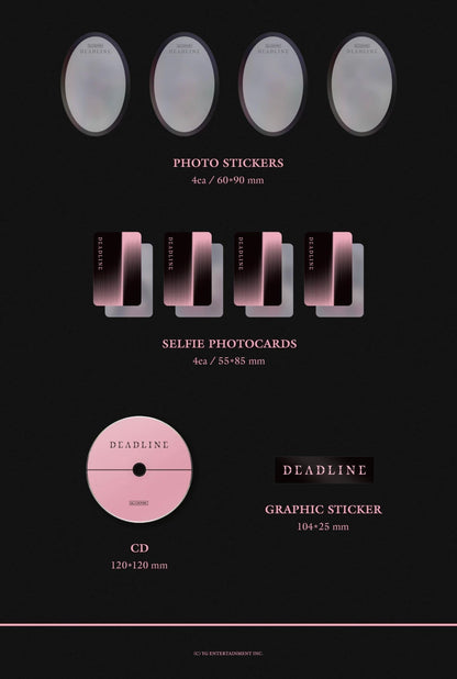 Blackpink 3rd Mini Album DEADLINE Black / Pink Ver. con Beneficio de YG Select PREVENTA